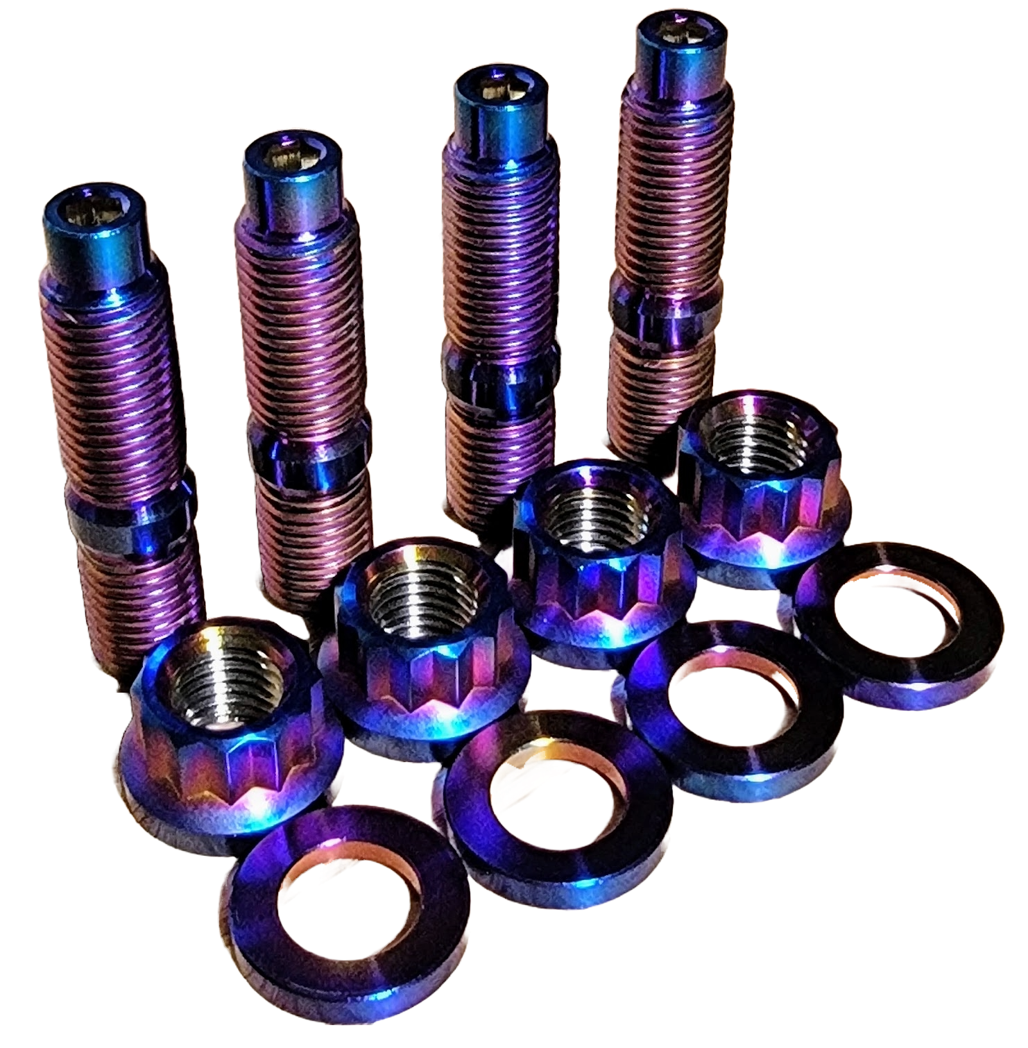 titanium 12 point intake exhaust stud M8x1.25 M10x1.25 M10x1.50