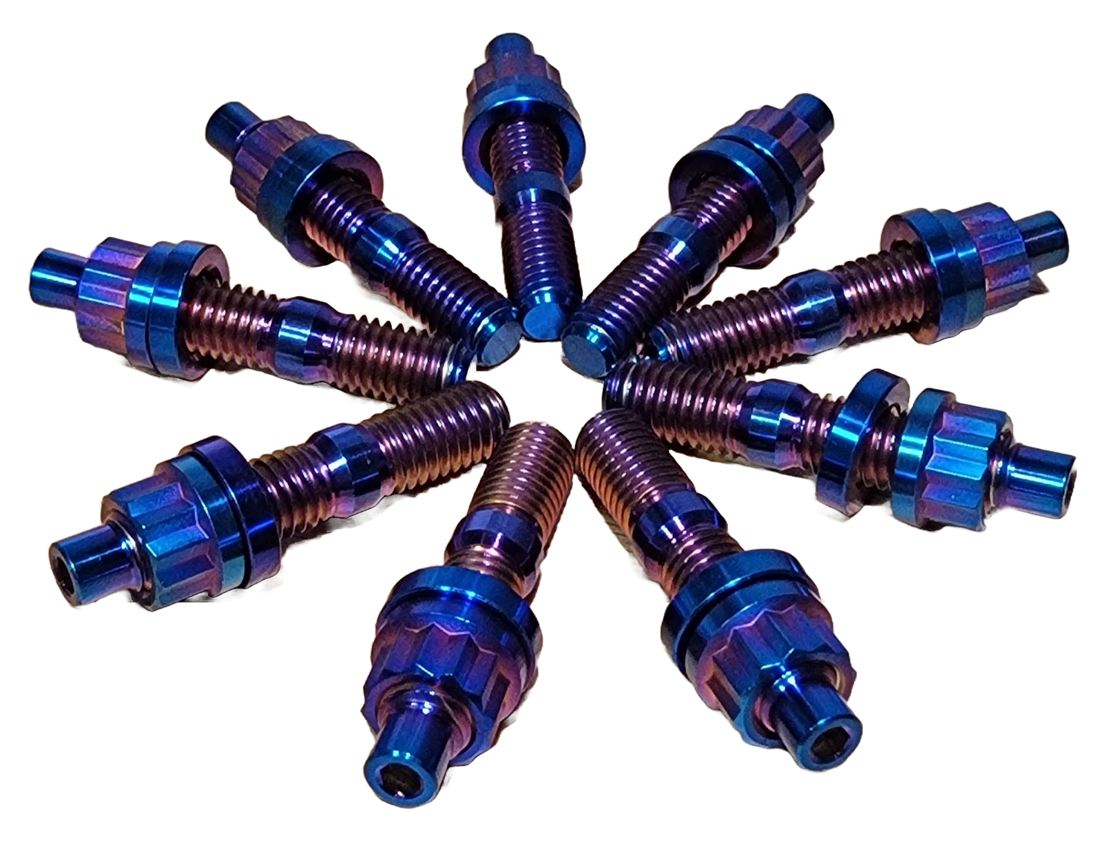 Titanium exhaust stud kit for Honda B-series, D-series, and H-series engines