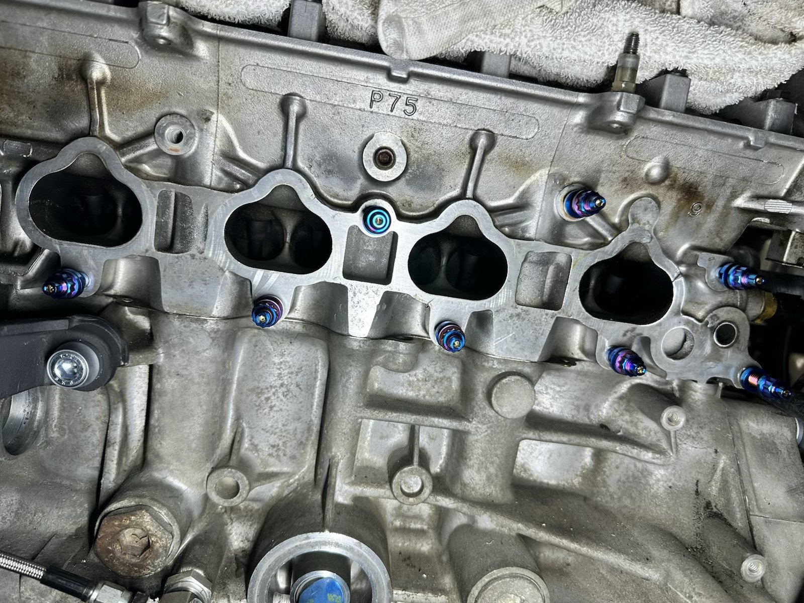 Titanium exhaust stud kit for Honda B-series, D-series, and H-series engines