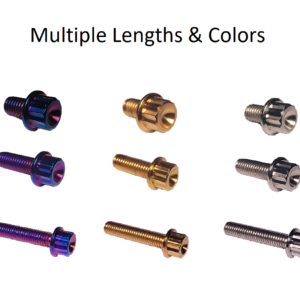 Single M6x1.0 12 point Titanium Flange Bolt