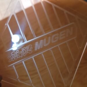 MUGEN Style Clear acrylic ECU lid cover for Honda K20 K24 engine