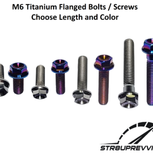 Titanium M6 M6x1.0 Hex Flange Bolts Screws