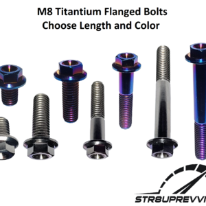 Titanium M8 M8x1.25 Hex Flange Bolts Screws